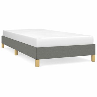 Bedframe stof donkergrijs 90x200 cm 2