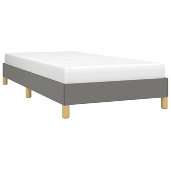 Bedframe stof donkergrijs 90x200 cm 3
