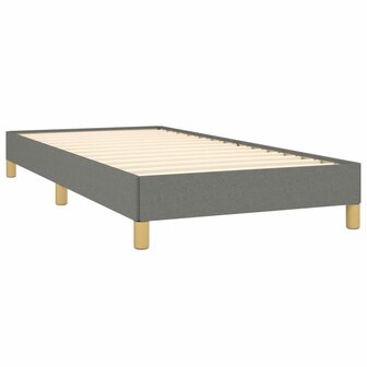 Bedframe stof donkergrijs 90x200 cm 4