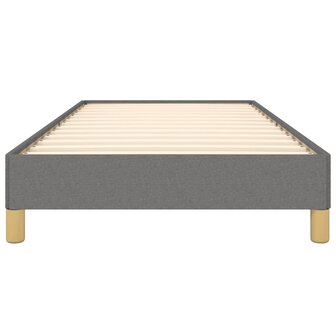 Bedframe stof donkergrijs 90x200 cm 5