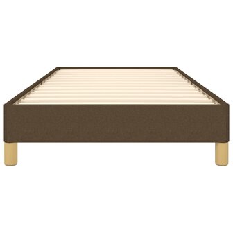 Bedframe stof donkerbruin 90x200 cm 5