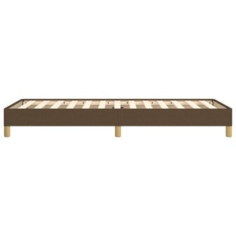 Bedframe stof donkerbruin 90x200 cm 6