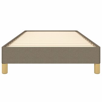 Bedframe stof taupe 90x200 cm 5
