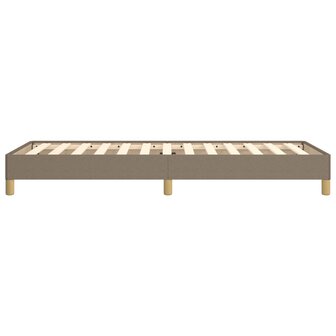 Bedframe stof taupe 90x200 cm 6