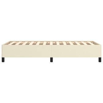 Bedframe kunstleer cr&egrave;mekleurig 100x200 cm 6