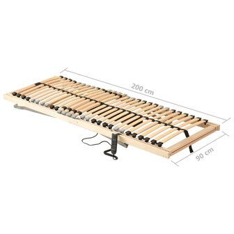 Lattenbodem met 28 latten 7 zones elektrisch 90x200 cm 11