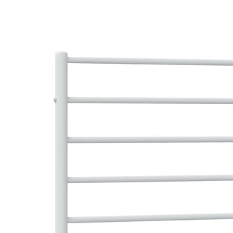 Bedframe met hoofd- en voeteneinde metaal wit 100x190 cm 9