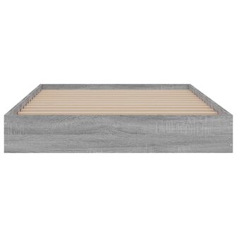 Bedframe bewerkt hout grijs sonoma eikenkleurig 100x200 cm 4