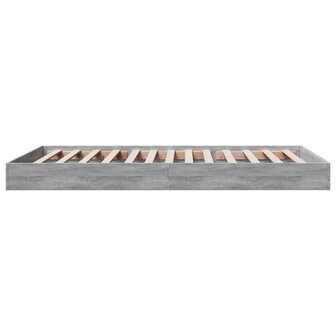 Bedframe bewerkt hout grijs sonoma eikenkleurig 90x190 cm 5