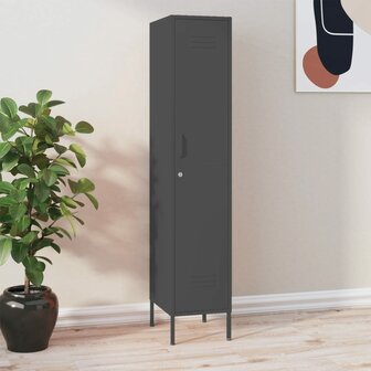 Lockerkast 35x46x180 cm staal antracietkleurig 1