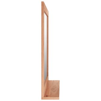 Wandspiegel 55x55 cm massief walnotenhout 4