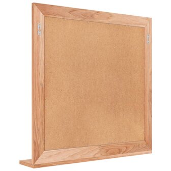 Wandspiegel 55x55 cm massief walnotenhout 5