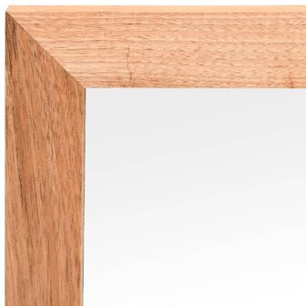 Wandspiegel 55x55 cm massief walnotenhout 6