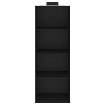 Kledingorganisers hangend 2 st met 4 schappen stof 4