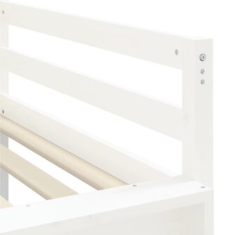 Kinderhoogslaper met gordijnen 80x200 cm grenenhout roze 11