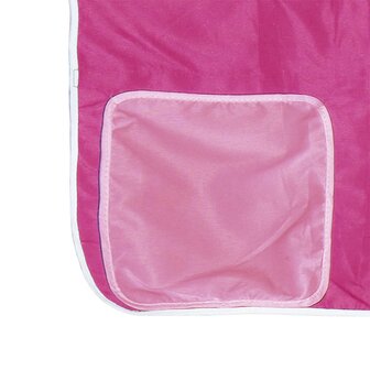 Kinderhoogslaper met gordijnen 90x200 cm grenenhout roze 12