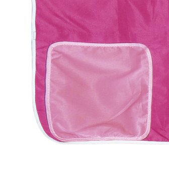 Kinderhoogslaper met gordijnen 90x190 cm grenenhout roze 12