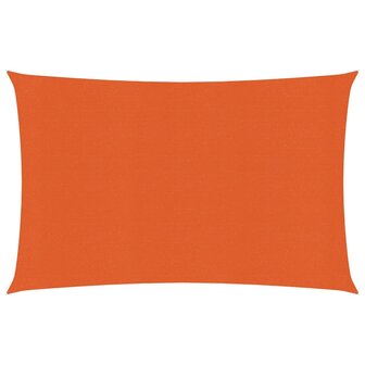 Zonnezeil 160 g/m&sup2; 2x3,5 m HDPE oranje 1