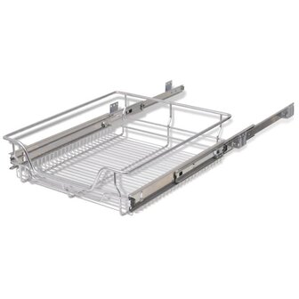 Draadmanden uittrekbaar 2 st 500 mm zilverkleurig 6