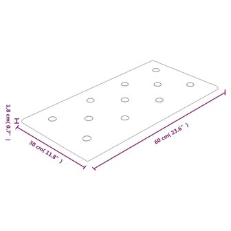 Wandpanelen 12 st 2,16 m&sup2; 60x30 cm kunstleer cr&egrave;mekleurig 8
