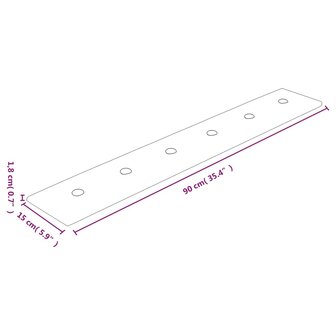 Wandpanelen 12 st 1,62 m&sup2; 90x15 cm kunstleer zwart 8
