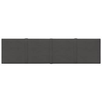 Wandpanelen 12 st 1,08 m&sup2; 60x15 cm stof donkergrijs 3