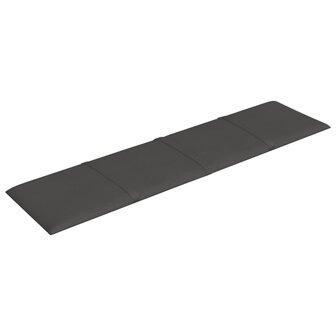 Wandpanelen 12 st 1,08 m&sup2; 60x15 cm stof donkergrijs 4
