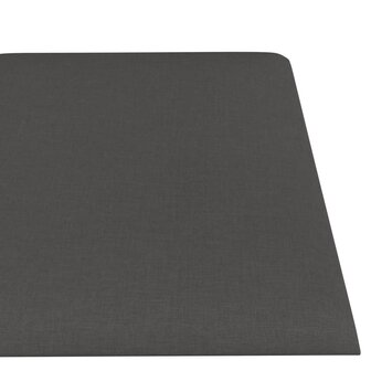 Wandpanelen 12 st 1,08 m&sup2; 60x15 cm stof donkergrijs 5