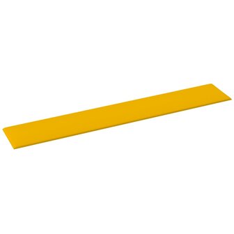 Wandpanelen 12 st 1,62 m&sup2; 90x15 cm fluweel geel 5