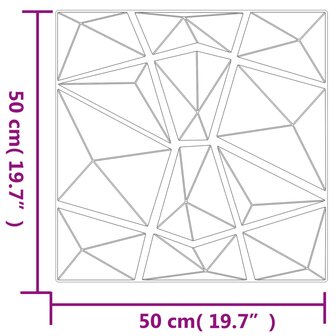 24 st Wandpanelen diamant 6 m&sup2; 50x50 cm XPS groen 7
