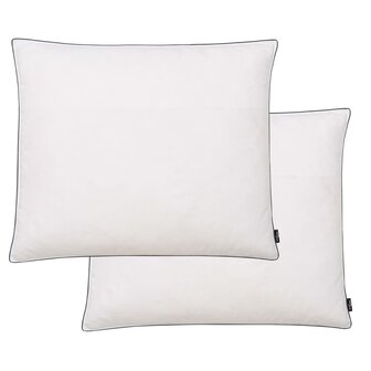 Kussens 2 st licht 70x60 cm dons-/verenvulling wit 1