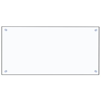 Spatscherm keuken 80x40 cm gehard glas transparant 2
