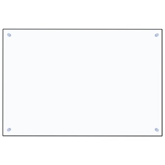 Spatscherm keuken 90x60 cm gehard glas transparant 2