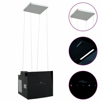 Afzuigkap voor kookeiland met aanraaksensor LCD gehard glas 1