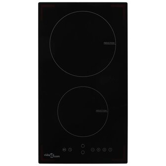 Inductiekookplaat met 2 kookzones aanraakbediening 3500 W glas  1