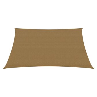 Zonnezeil 160 g/m&sup2; 2,5x2,5 m HDPE taupe 2
