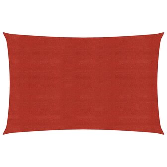 Zonnezeil 160 g/m&sup2; 2x3 m HDPE rood 1