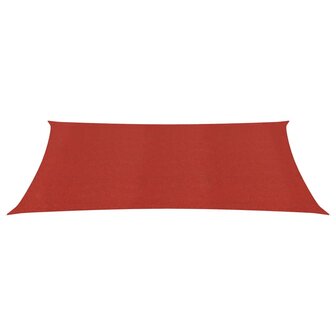 Zonnezeil 160 g/m&sup2; 2x3 m HDPE rood 2