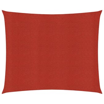 Zonnezeil 160 g/m&sup2; 2,5x3 m HDPE rood 1