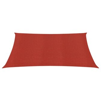 Zonnezeil 160 g/m&sup2; 2,5x3 m HDPE rood 2