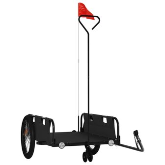 Fietstrailer oxford stof en ijzer zwart 2