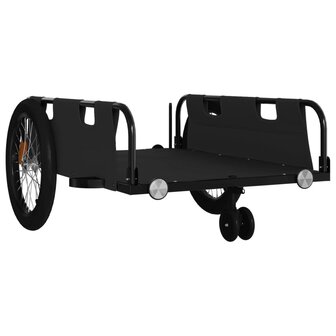 Fietstrailer oxford stof en ijzer zwart 4