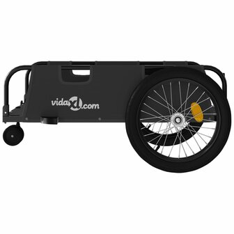 Fietstrailer oxford stof en ijzer zwart 6