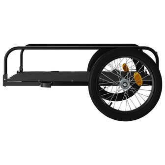 Fietstrailer 135x70x37 cm ijzer zwart 7