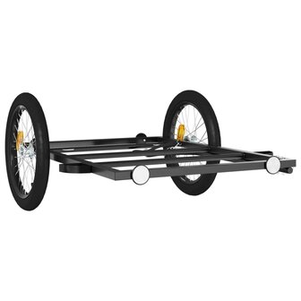 Fietstrailer 135x68x37 cm ijzer zwart 4