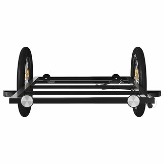 Fietstrailer 135x68x37 cm ijzer zwart 5