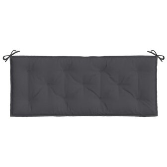 Tuinbankkussen 120x50x7 cm stof gem&ecirc;leerd antracietkleurig 4