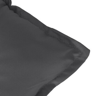 Tuinbankkussen 120x50x7 cm stof gem&ecirc;leerd antracietkleurig 5
