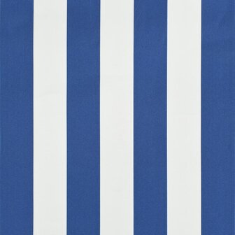 Luifel uittrekbaar 350x150 cm blauw en wit 6
