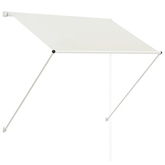 Luifel uittrekbaar 150x150 cm cr&egrave;me 2